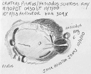 Jane's sketch of the Hesiodus Ray